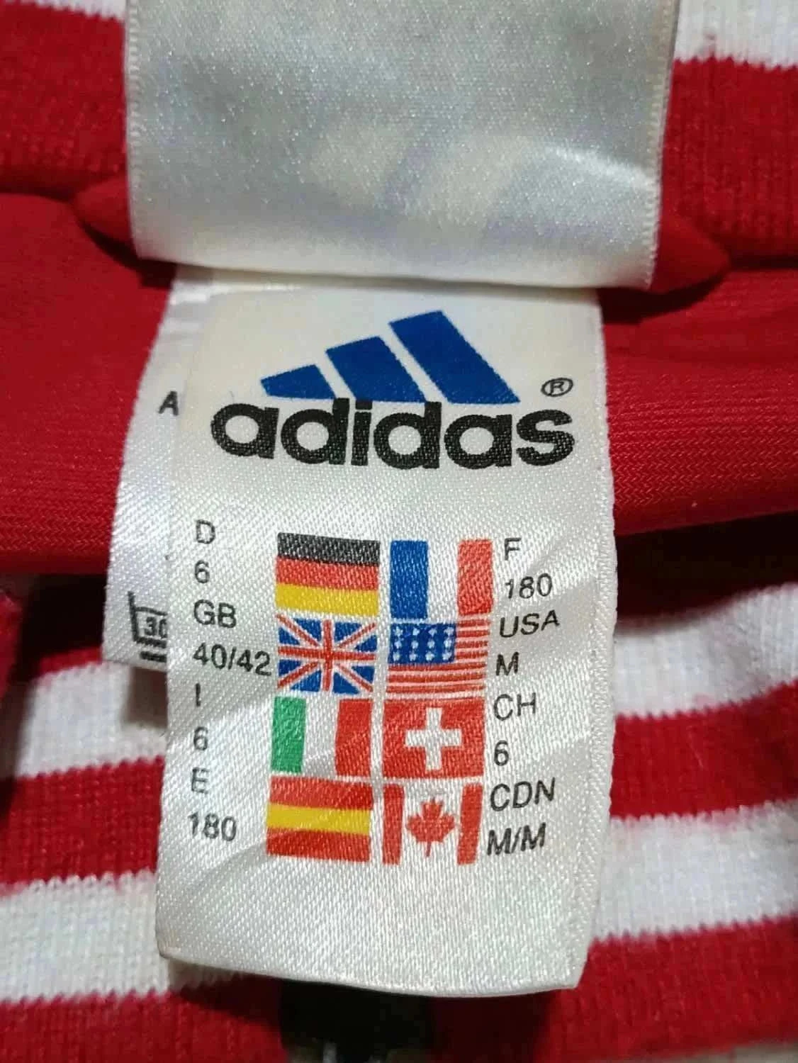 Rode blauwe Adidas vintage Y2K trackjas F180 (M) – photo 12